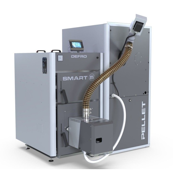 Kotel SMART EKOPELL 38 kW - na pelety s automatickým přikládáním