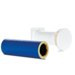 Vortice příslušenství MSDV 100 - Manuální přívodní potrubní ventil s průměrem potrubí 100mm (pro stěny o tloušťce 370mm) s ak