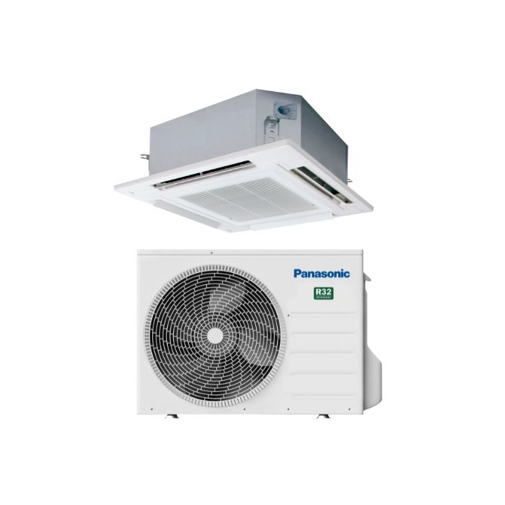 Panasonic KIT-36PU3ZH5 – klimatizace PACi NX Elite (Hyper Heating) 4cestná kazetová 90 × 90 3,6 kW (sada vnitřní + venkovní j