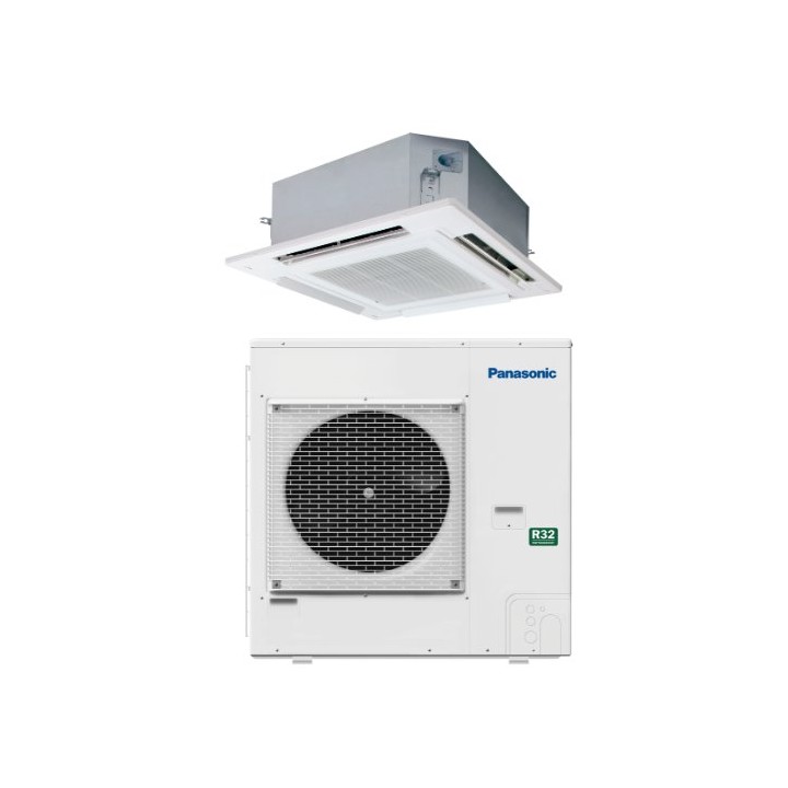 Panasonic KIT-100PU3ZH45 – klimatizace PACi NX Elite (Hyper Heating) 4cestná kazetová 90 × 90 10,0 kW (sada vnitřní + venkovn