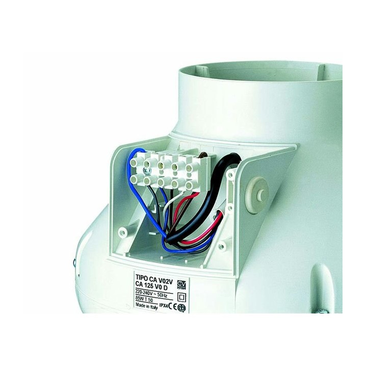 Vortice CA V0 D a CA V0 E CA 250 V0 E 465/655/805 194/323/364 28,6/35,3/39,9 – radiální potrubní ventilátory s plastovým oplá