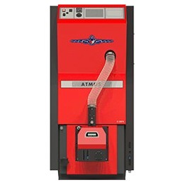 ATMOS D15PX – kompaktní automatický kotel na pelety s hořákem a zásobníkem 4,5 - 15 kW