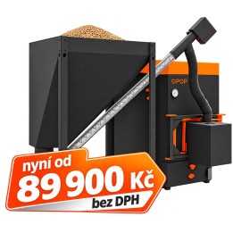 OPOP H425EKO-U S HOŘÁKEM NA PELETY – kombinovaný kotel na uhlí a pelety 2-19/25 kW