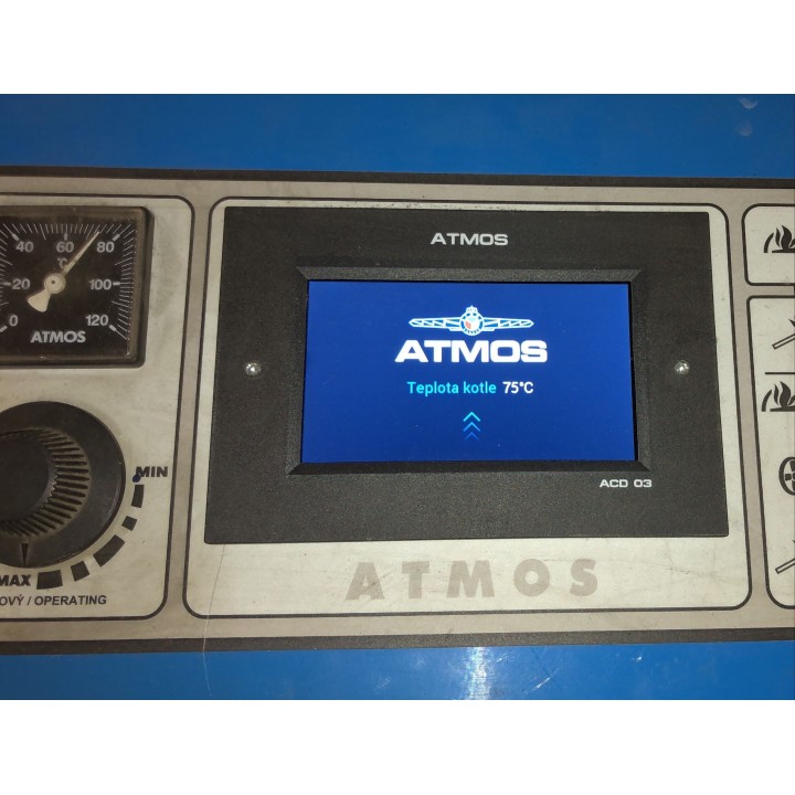 ATMOS DC25GS – zplynovací kotel na dřevo s regulací ACD 04 25 kW