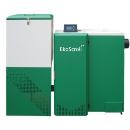 EKOSCROLL ALFA PELLET 25 s předním umístěním zásobníku – automatický kotel na pelety 25 kW