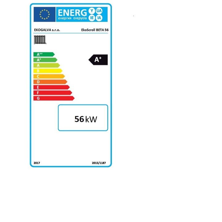 EKOSCROLL BETA 56 – automatický kotel na pelety 56 kW