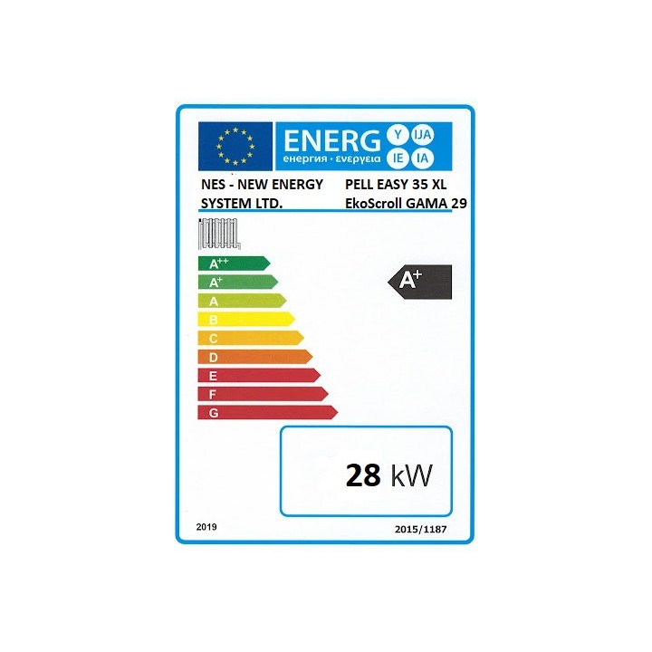 EKOSCROLL GAMA 29 – automatický kotel na pelety 28 kW