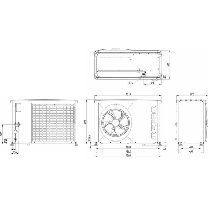 DEFRO DHP Monotec 8 kW – tepelné čerpadlo vzduch–voda