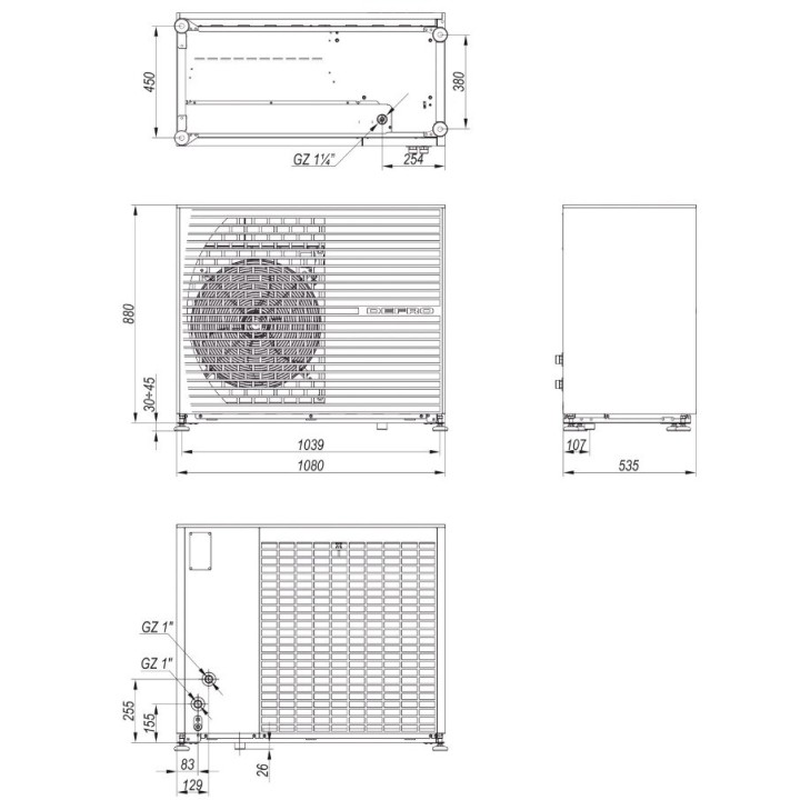 DEFRO DHPi Monotec + hydromodul Dfi 16 kW – tepelné čerpadlo vzduch–voda