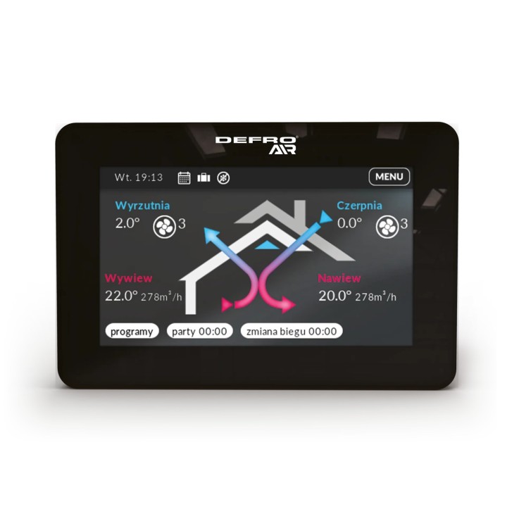 DEFRO DRX Plus 600 V – rekuperační jednotka