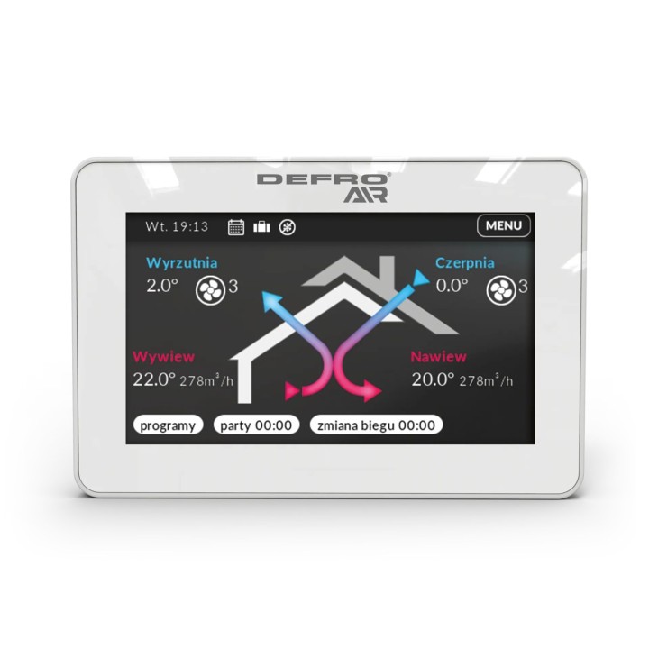 DEFRO DRX 500 V (do 550 m³/h) – rekuperační jednotka