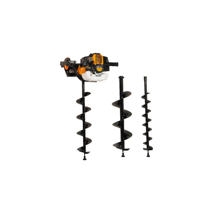 Benzínový zemní vrták LUMAG EB520G – 52 cm³, 3 vrtáky v ceně