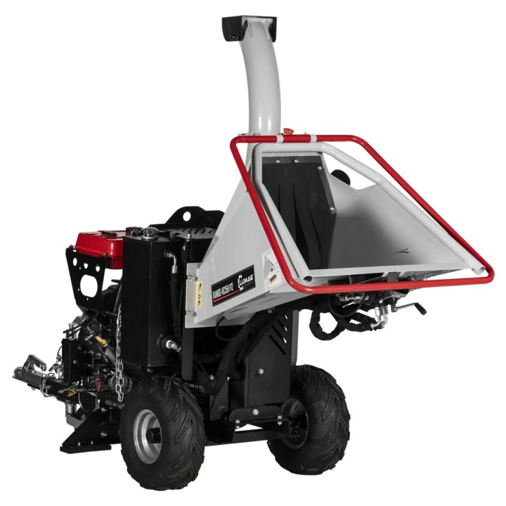Benzínový štěpkovač LUMAG RAMBO HC15HV2 – hydraulické podávání, 150 mm