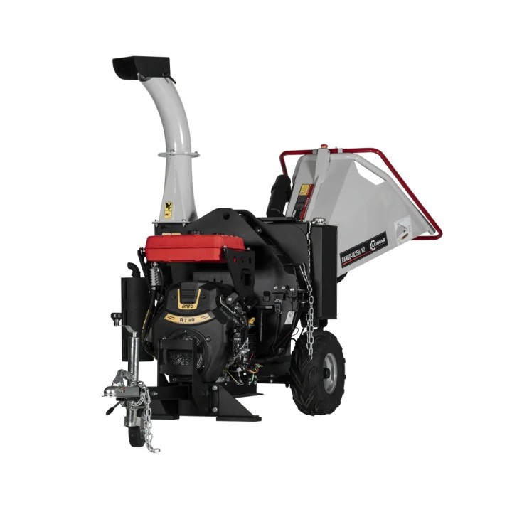 Benzínový štěpkovač LUMAG RAMBO HC15HV2 – hydraulické podávání, 150 mm