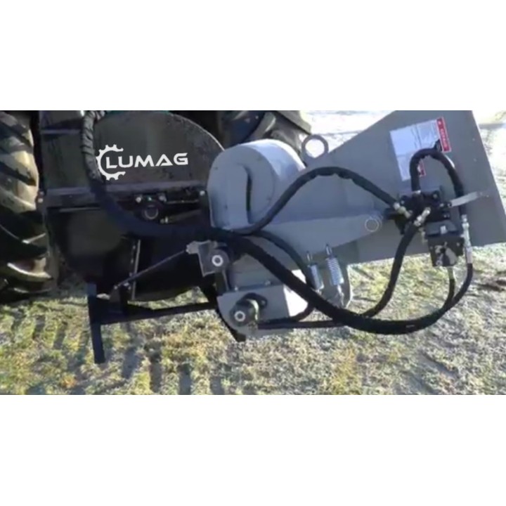 Traktorový štěpkovač LUMAG HC2550PTOH – hydraulické podávání, 255 mm