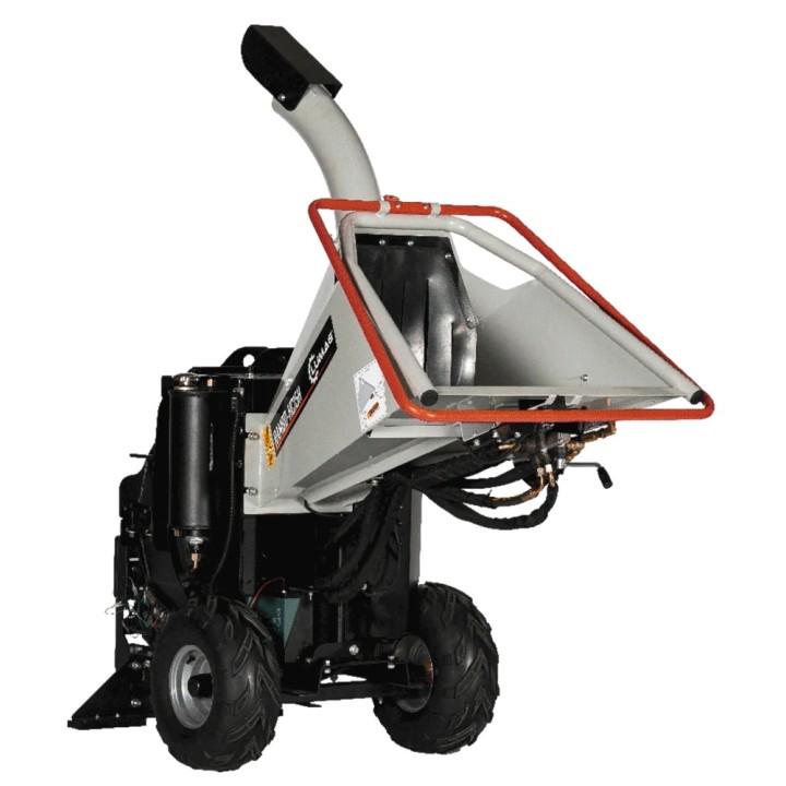 Benzínový štěpkovač LUMAG RAMBO HC15H – hydraulické podávání, 120 mm