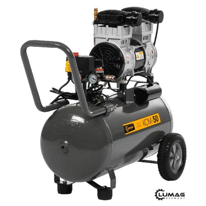 Bezolejový vzduchový kompresor LUMAG KOM50 – 50 l, 9 bar, 230 V
