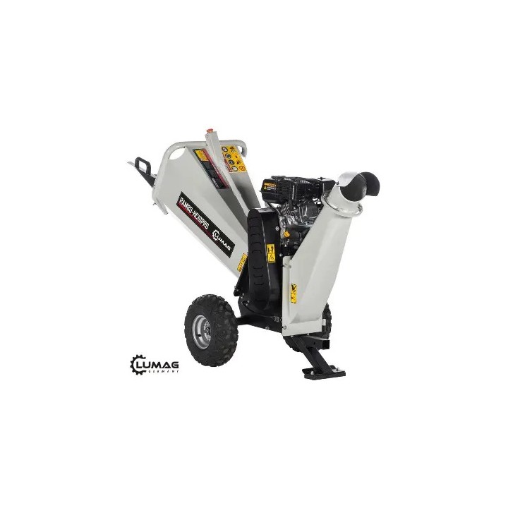 Benzínový štěpkovač LUMAG RAMBO HC10PRO – větve do 100 mm, 4,4 kW