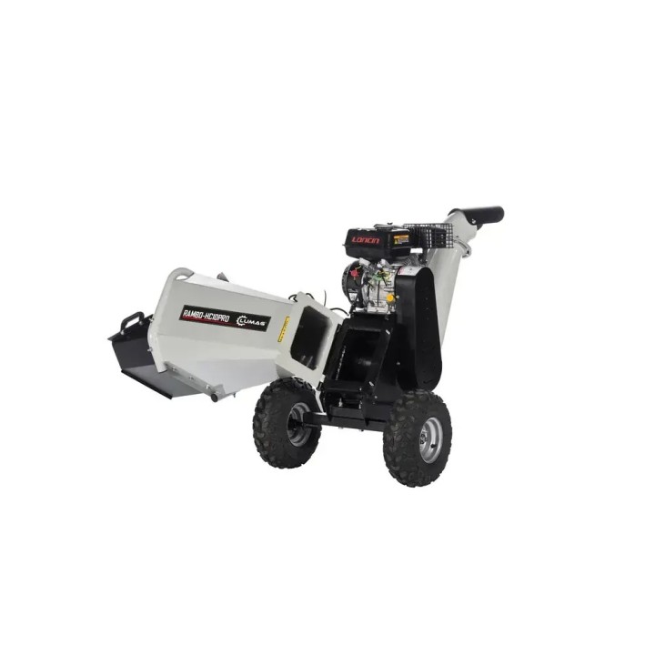 Benzínový štěpkovač LUMAG RAMBO HC10PRO – větve do 100 mm, 4,4 kW