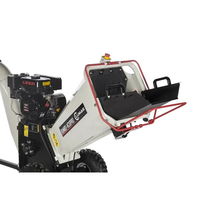 Benzínový štěpkovač LUMAG RAMBO HC10PRO – větve do 100 mm, 4,4 kW