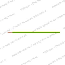 Jednožilový vodič H07V-R 16 mm², zeleno-žlutý, svazek 100 m, jemný drát